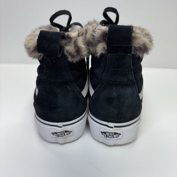 Vans Sk8-Hi MTE Fur Lined Black Suede High Top Sneakers Men’s 6.5 Women’s 8 Y2K - Picture 4 of 11